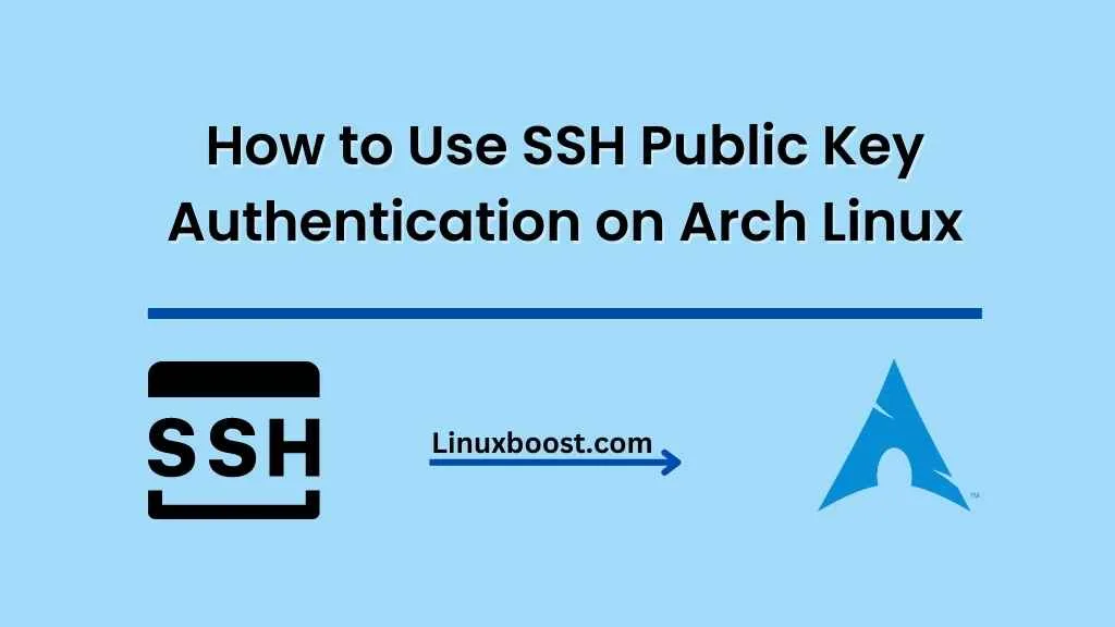 How To Use SSH Public Key Authentication On Arch Linux